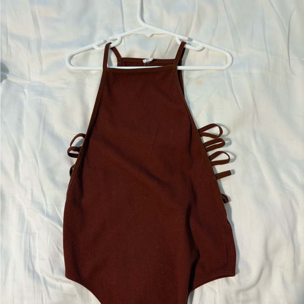 Brown Bodysuit